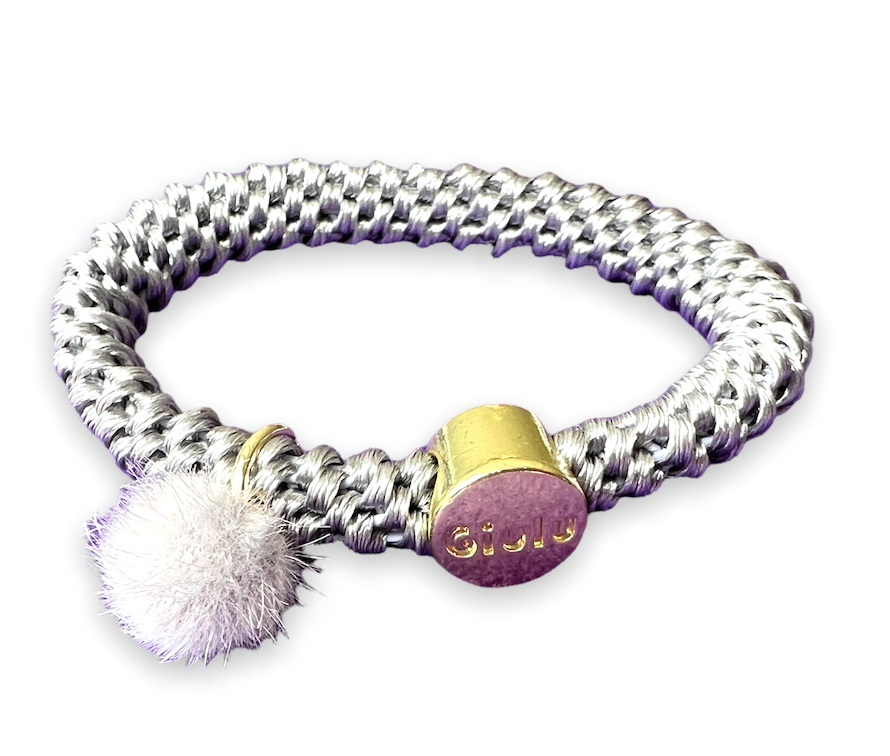 Pompom hellgrau
