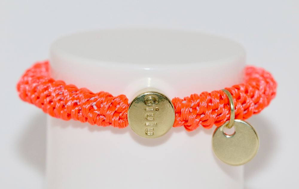 Haargummi in neon orange