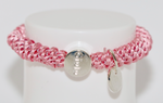 Haargummi mit silber in blush