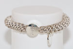 Haargummi mit silber in helltaupe